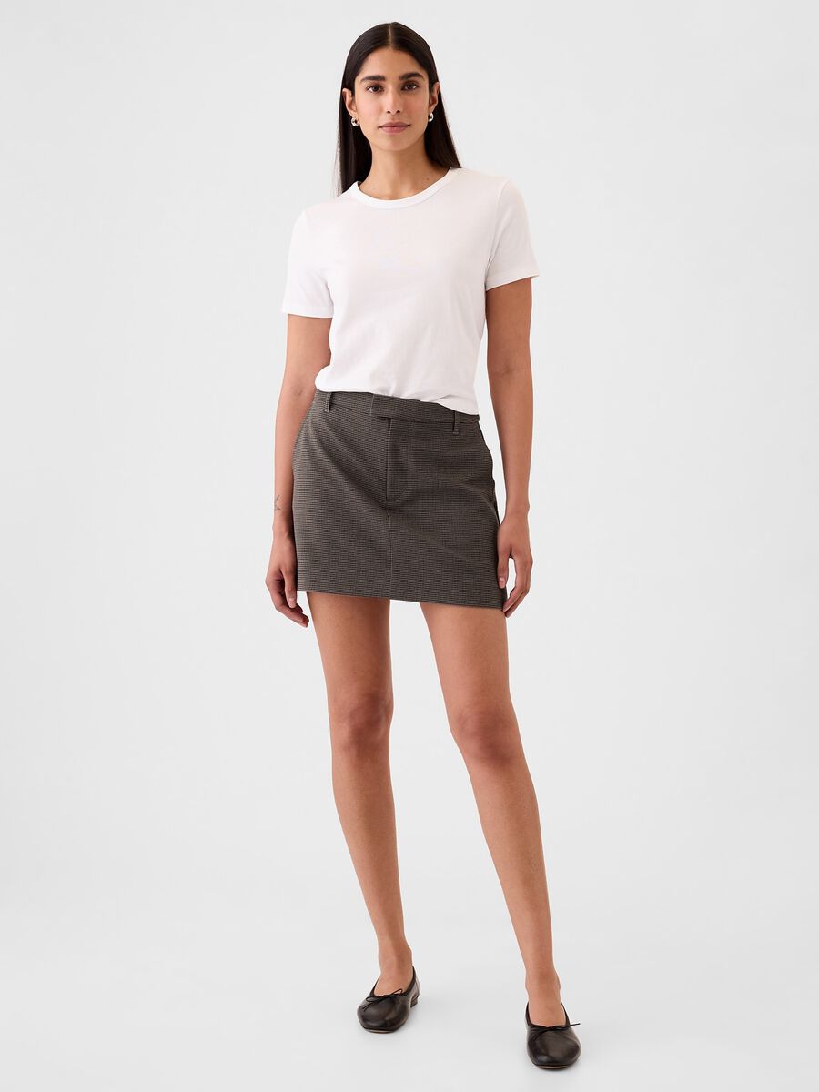 Minigonna in pied de poule Donna_0
