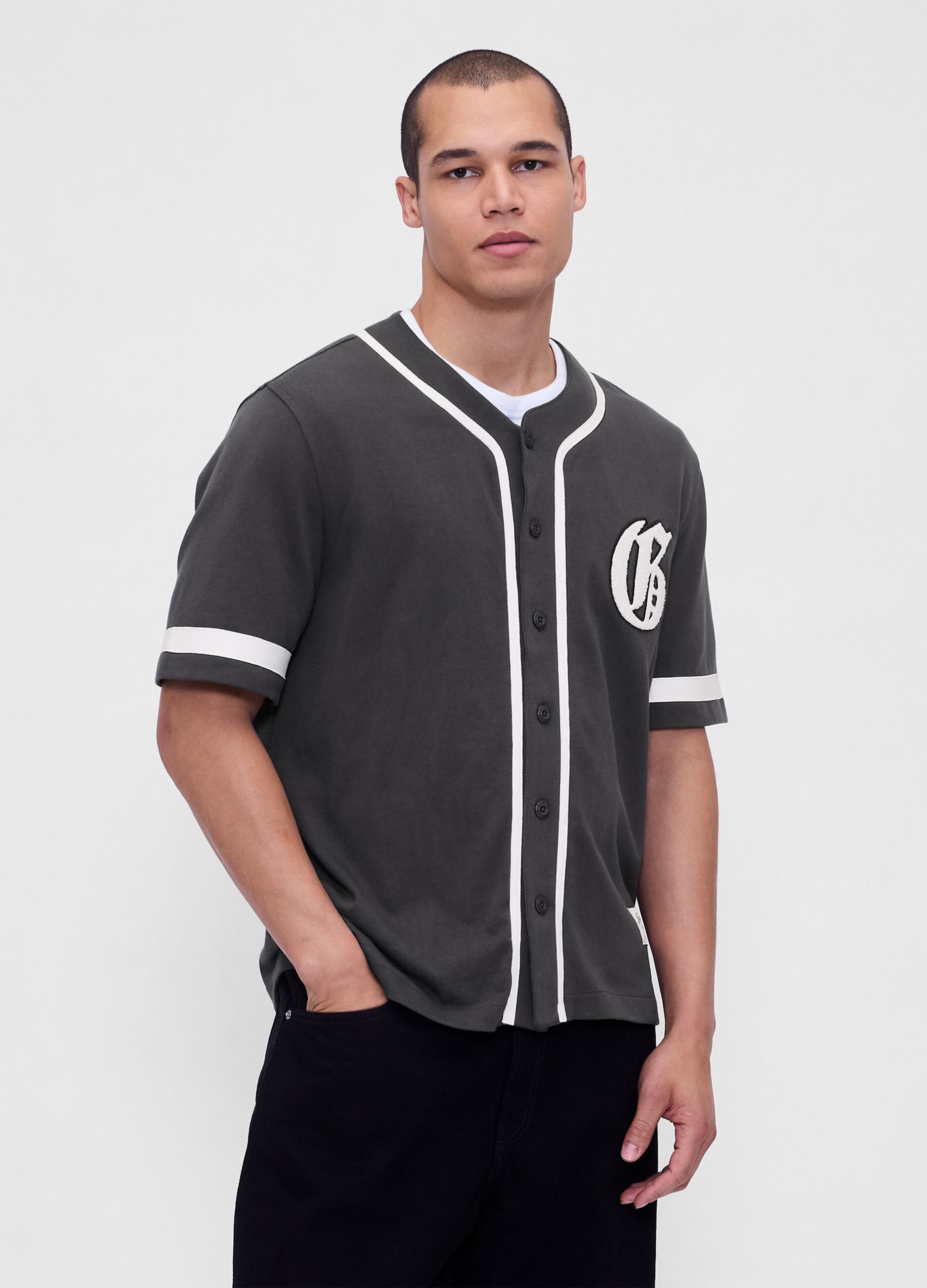 Maglia baseball in cotone