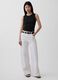 Tank top in misto cotone a costine_2