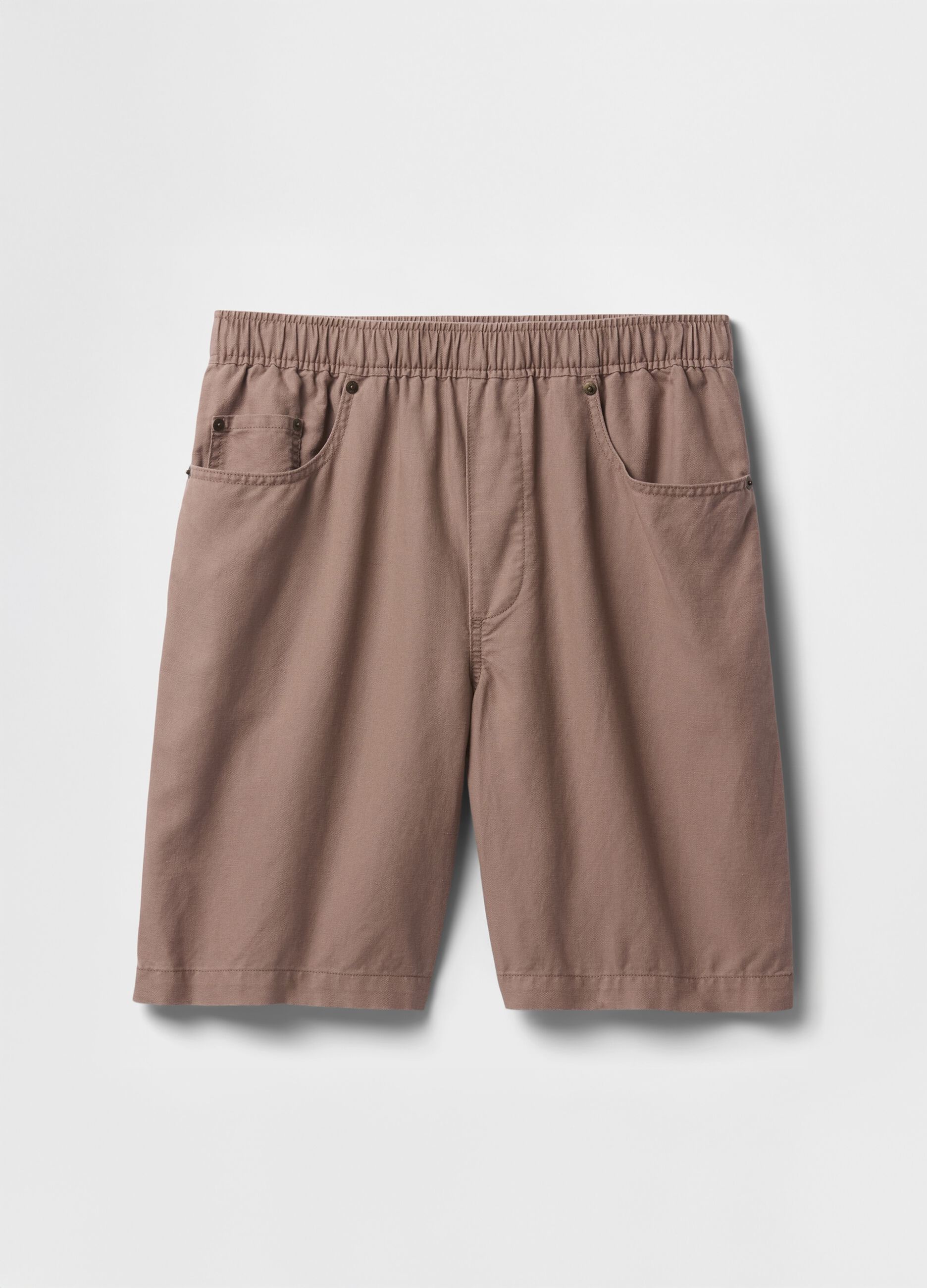 Shorts marroni in lino e cotone Gap_5