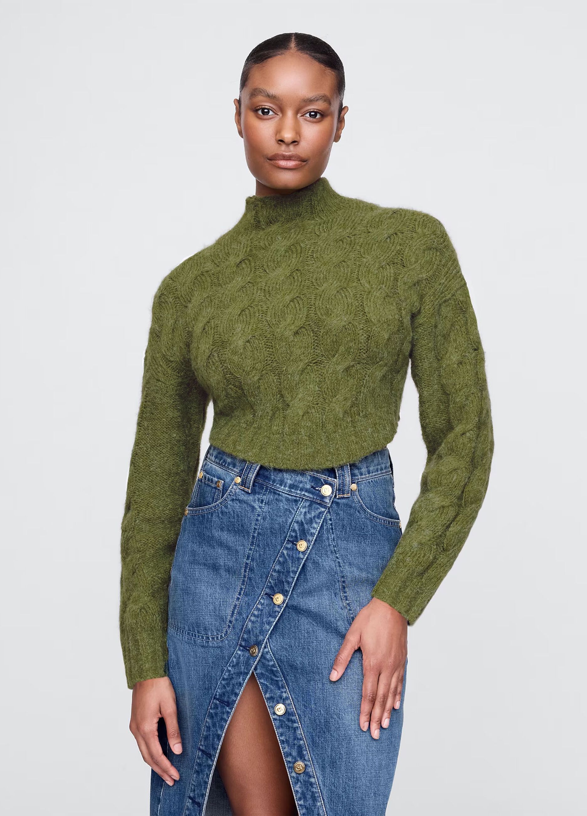 GAP x CULT GAIA Pullover crop a trecce