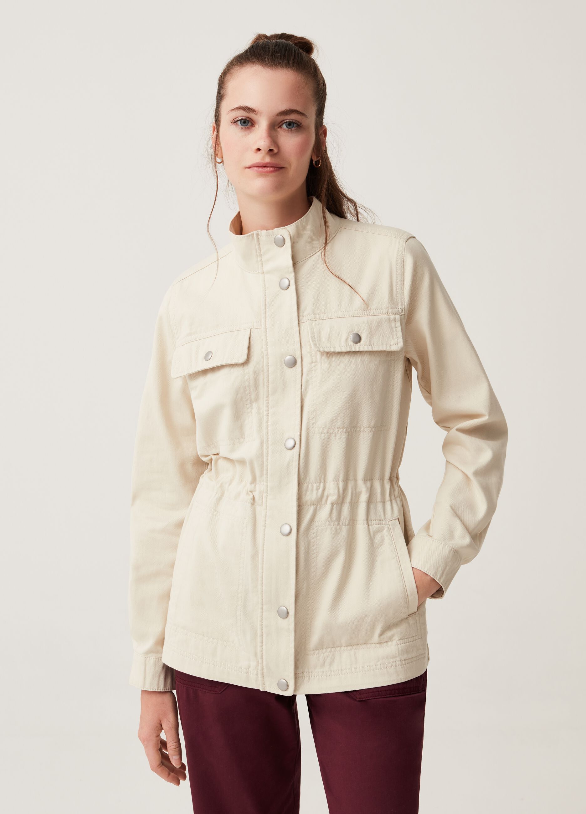 Cotton safari jacket