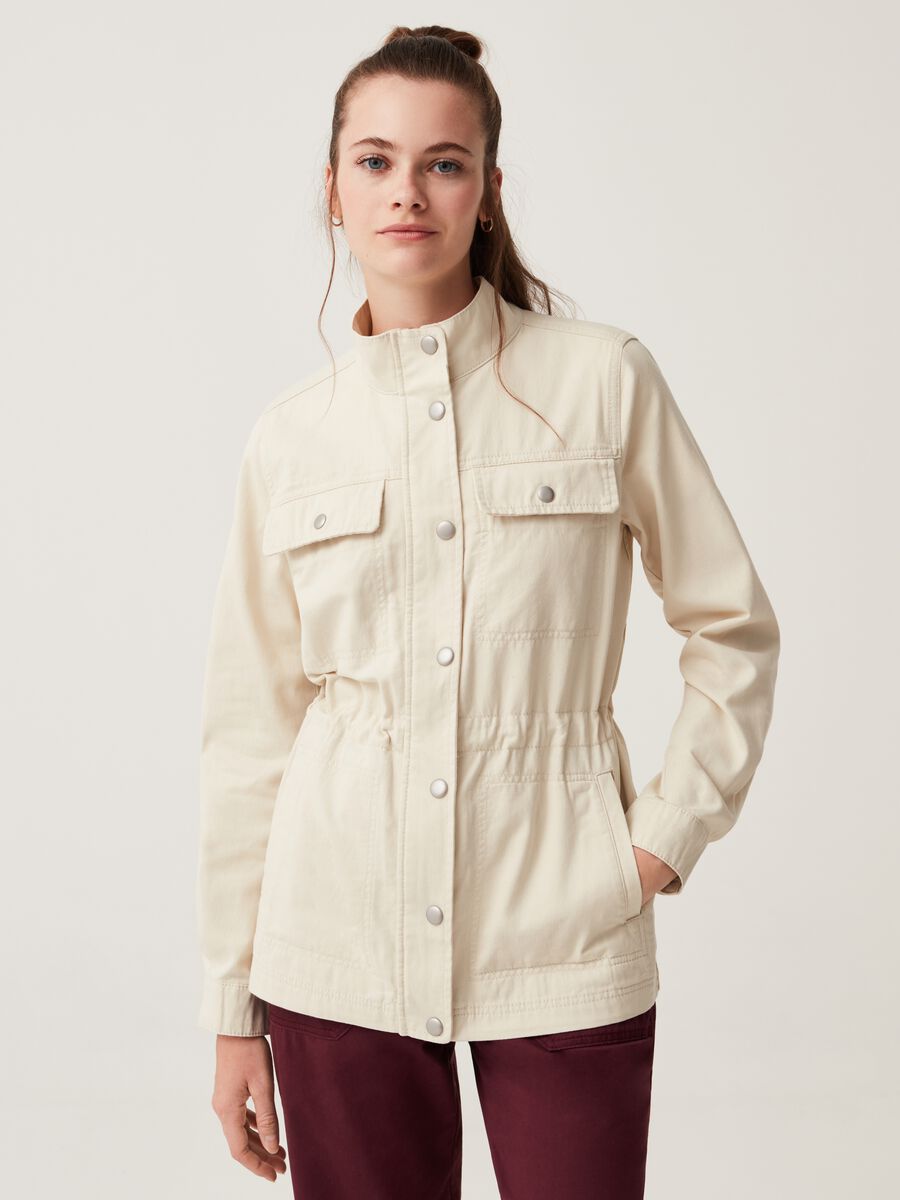 Cotton safari jacket Woman_0