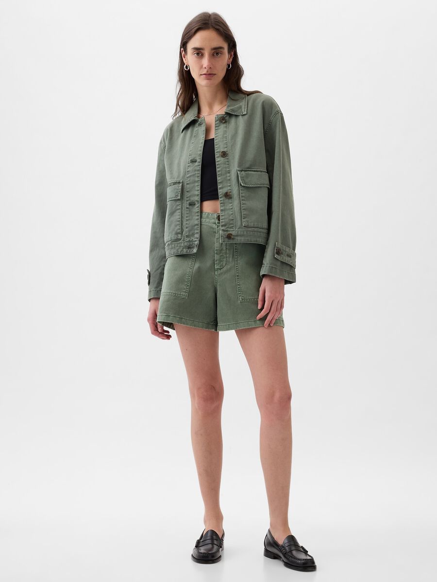Shacket utility in cotone Donna_2