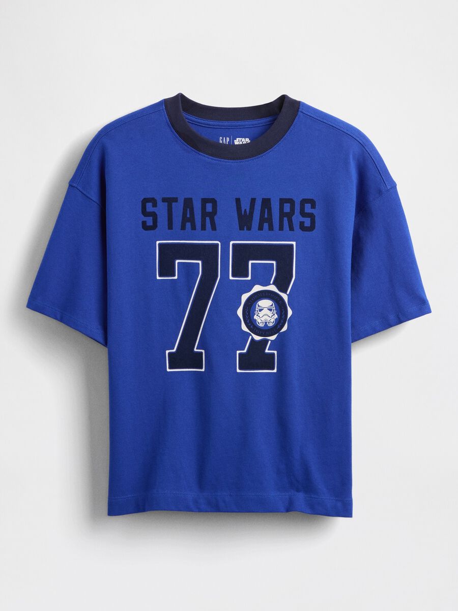 T-shirt blu in cotone per bambino Bambino_0