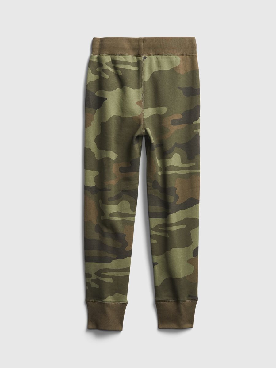 Plush camo joggers with embroidered logo Boy_1