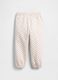 Pink cotton blend trousers_1