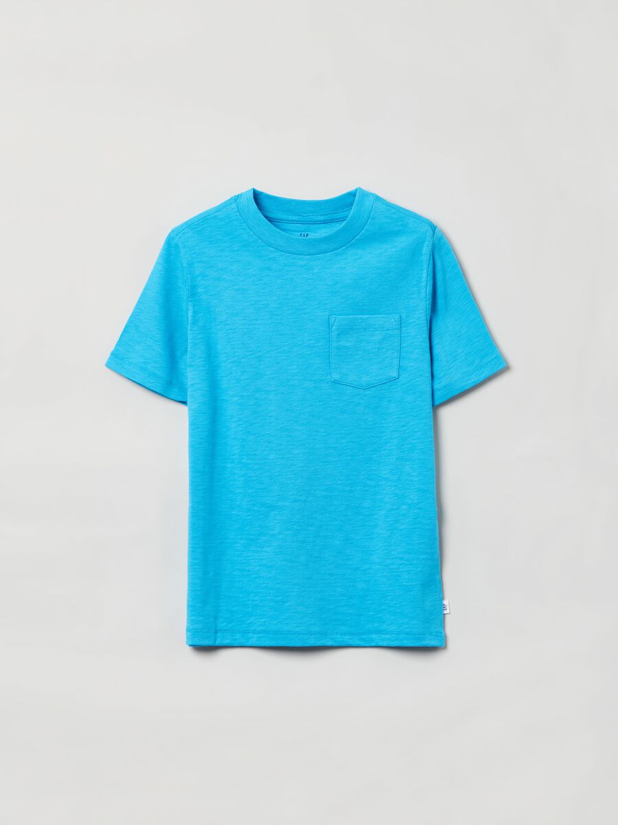 Organic cotton slub T-shirt with pocket Boy_0