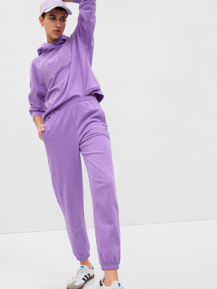 Relaxed-fit joggers with embroidered logo Woman_0