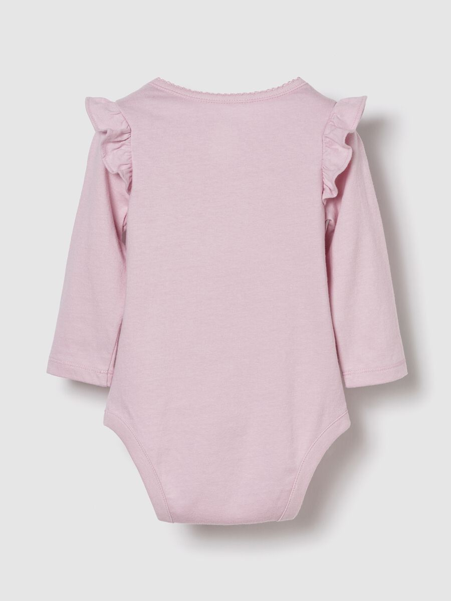 Pink Cotton Bodysuit for Baby Newborn Boy_1