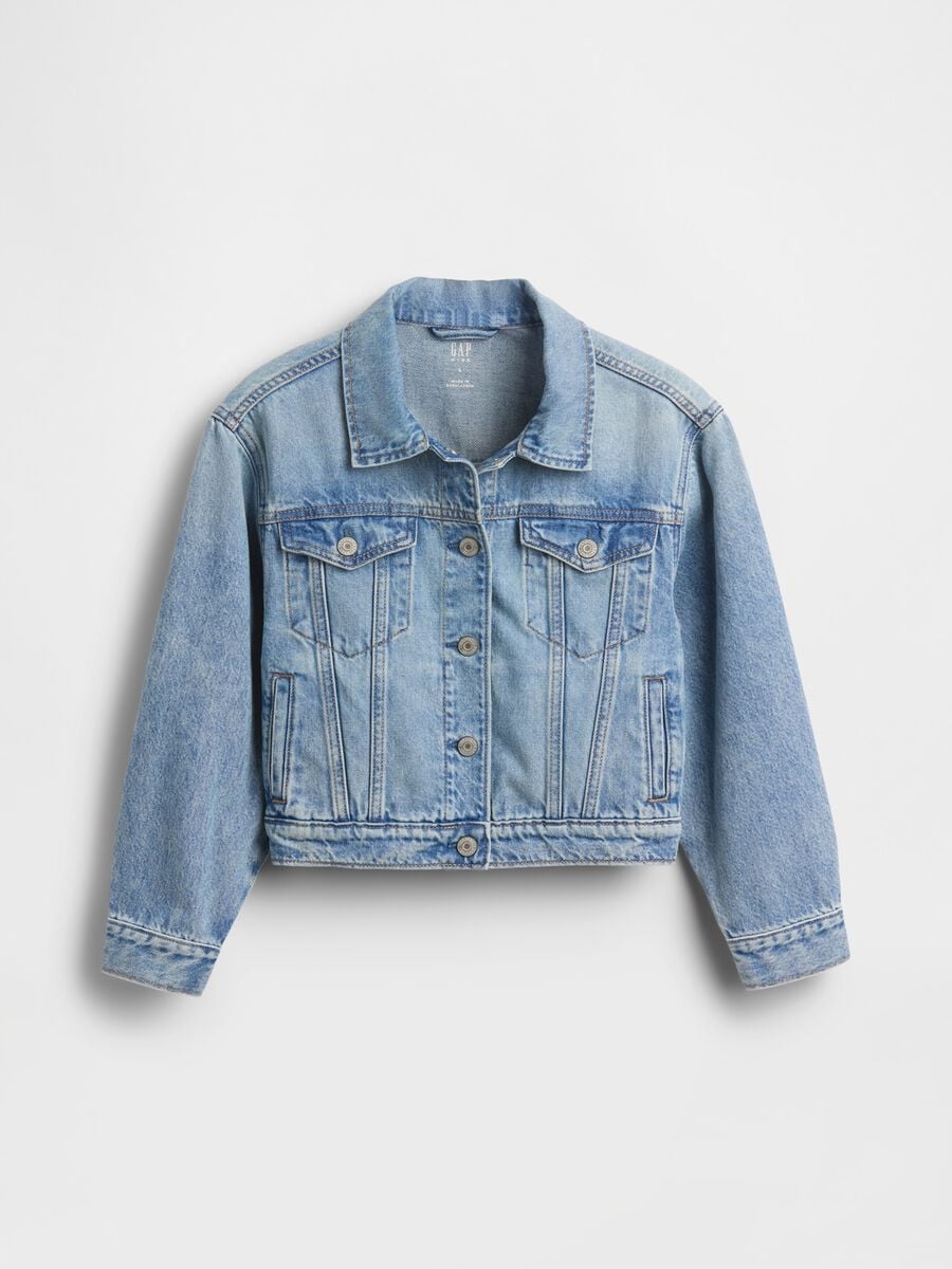 Pure cotton denim jacket Girl_3