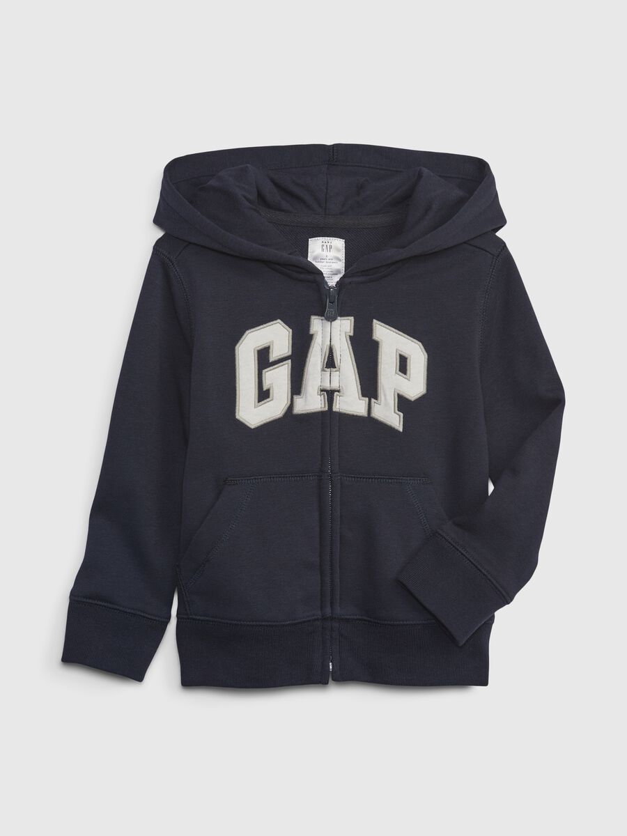 Full-zip con cappuccio e patch logo Bimbo_0