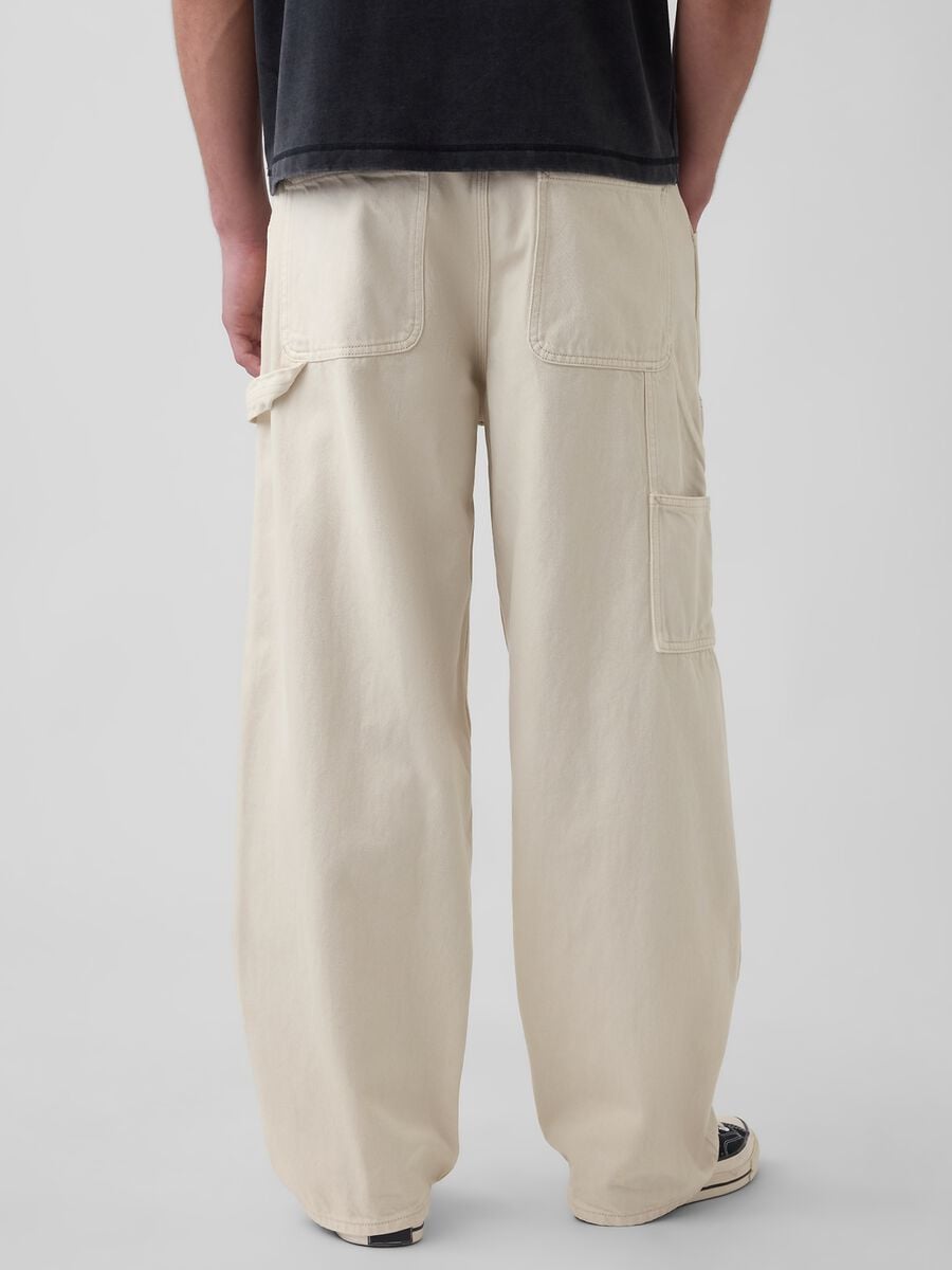 Pure cotton cargo trousers Man_2