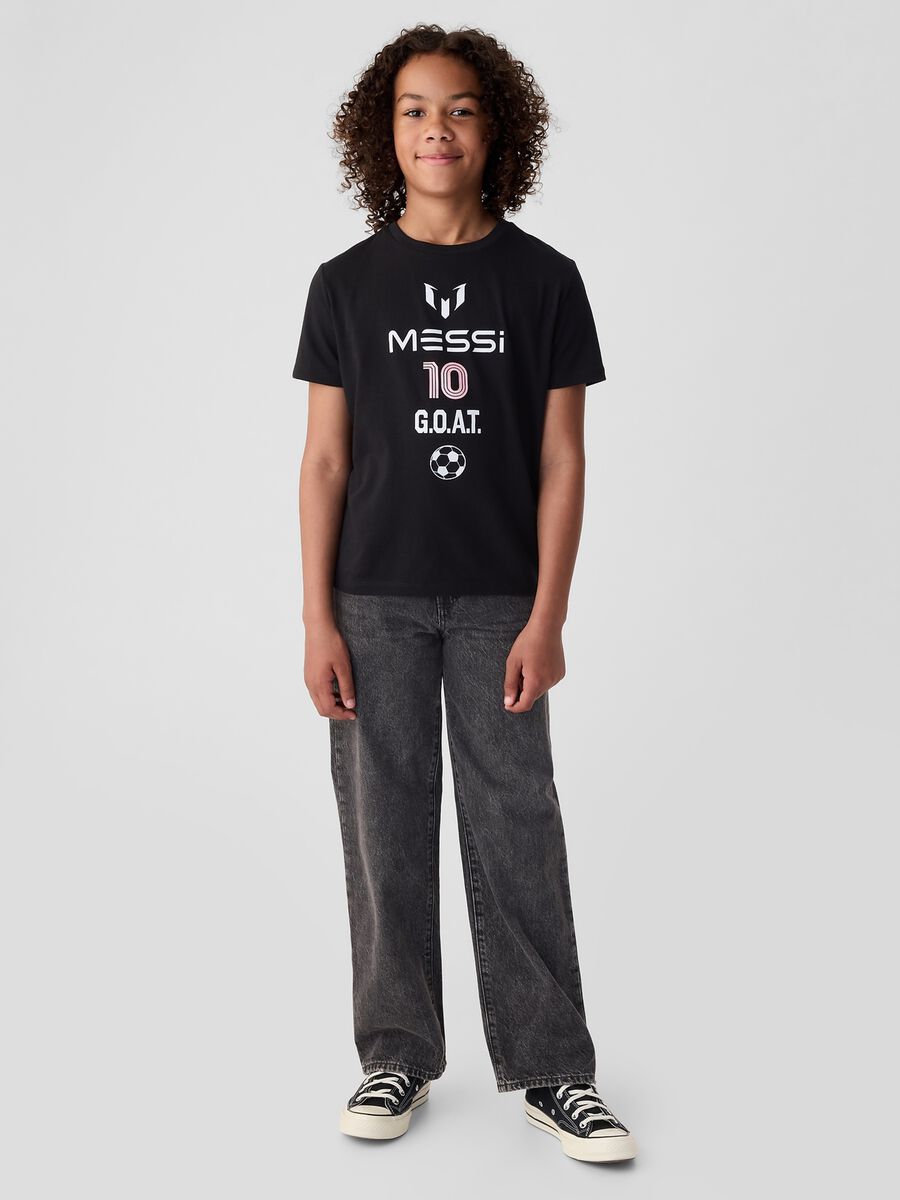 T-shirt in cotone con stampa Messi Unisex_1