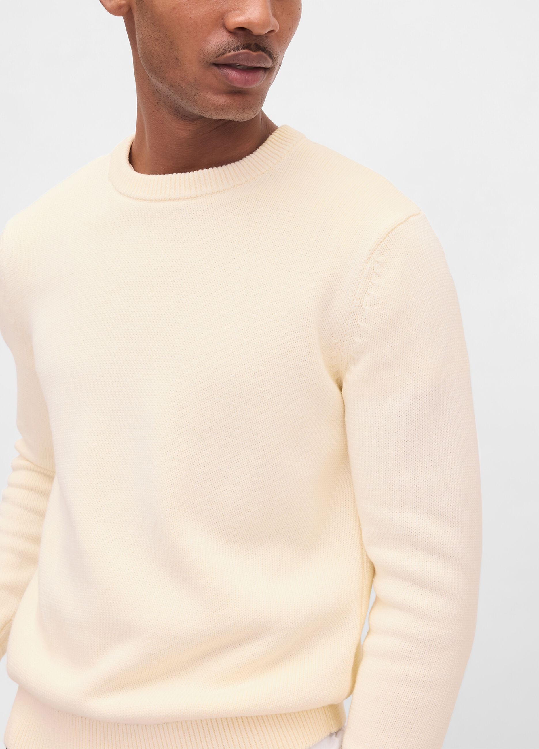 Pullover bianco in cotone_3