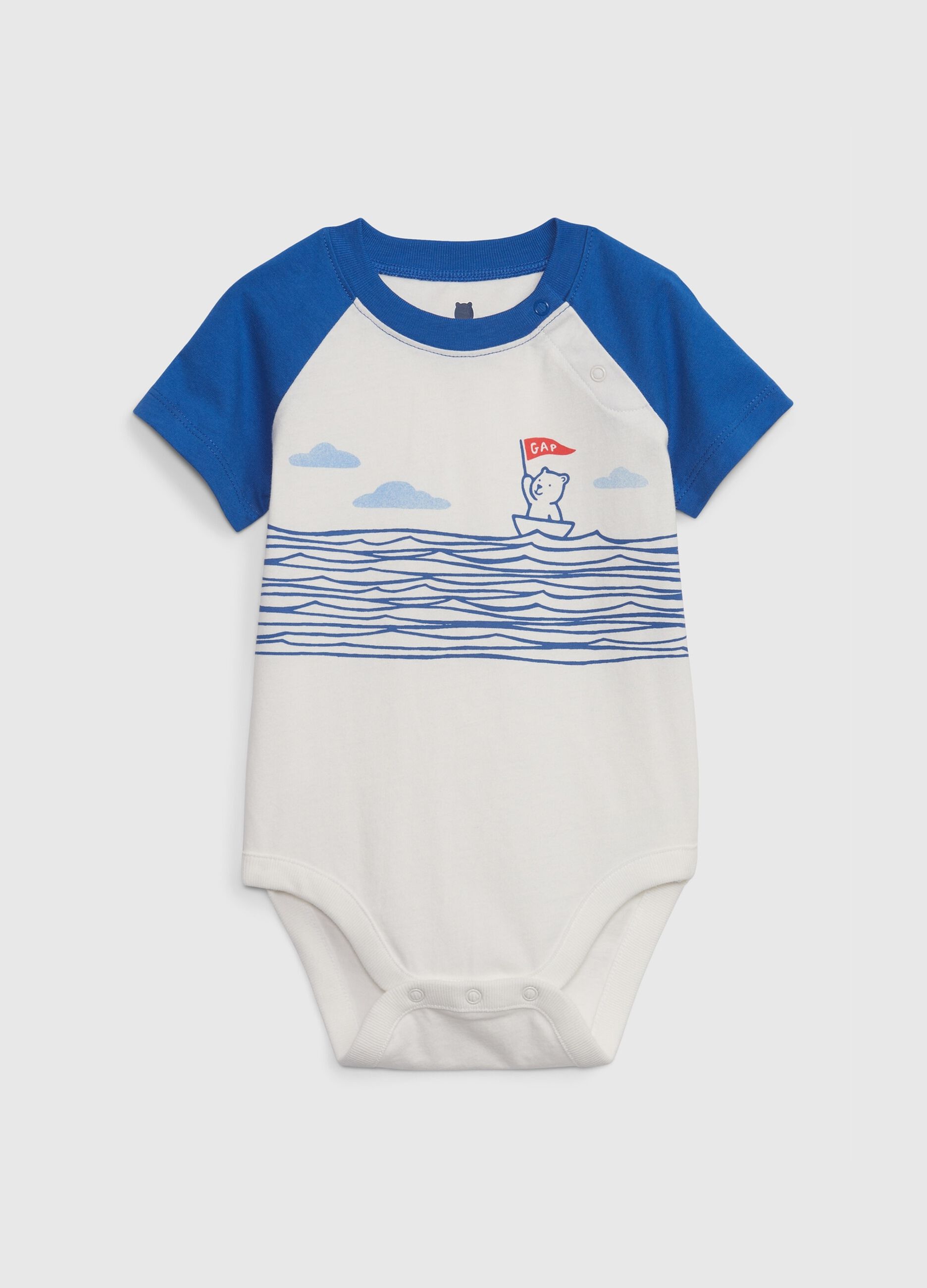 Organic cotton bodysuit with print