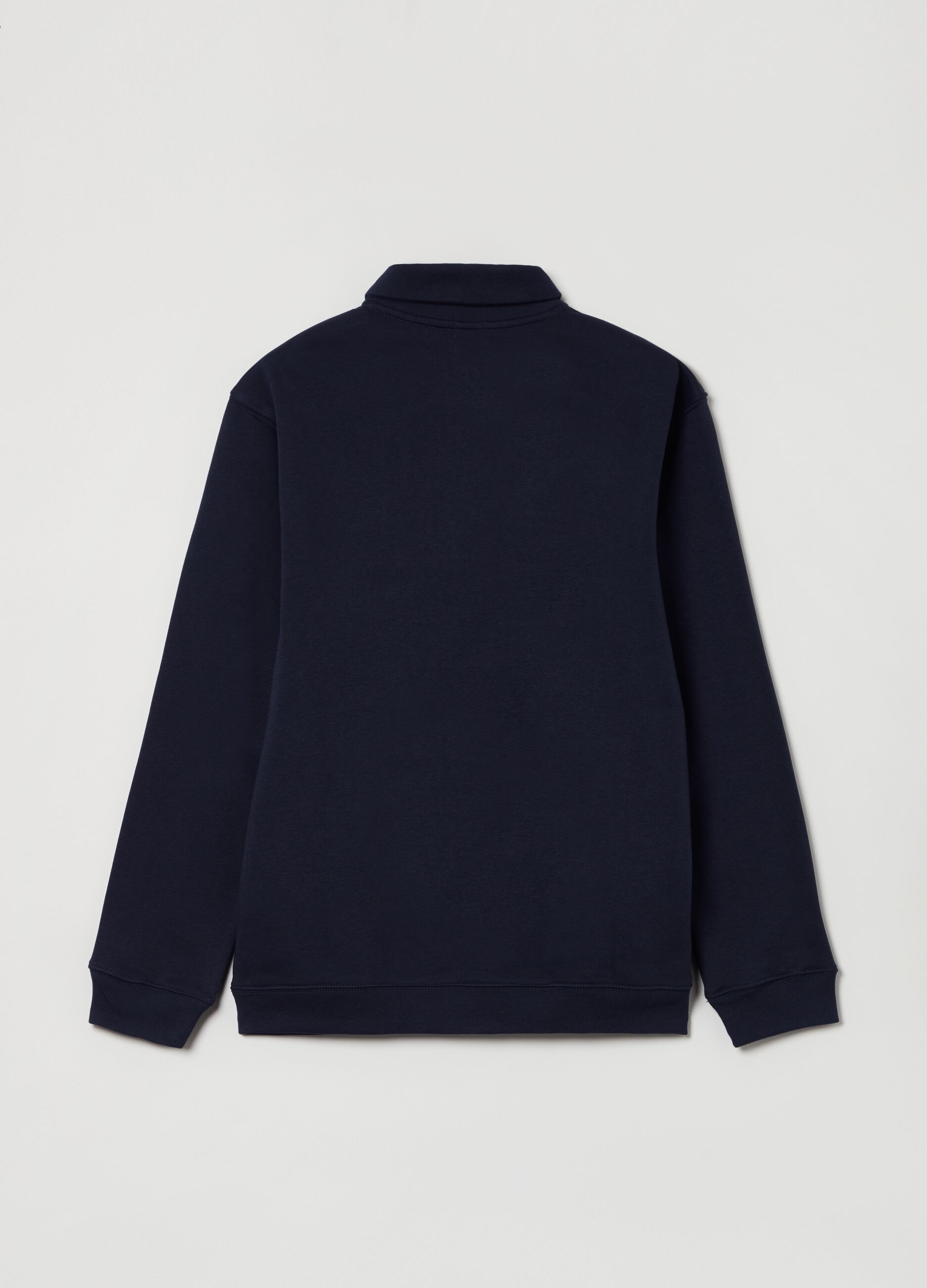 Felpa half-zip con patch logo_1