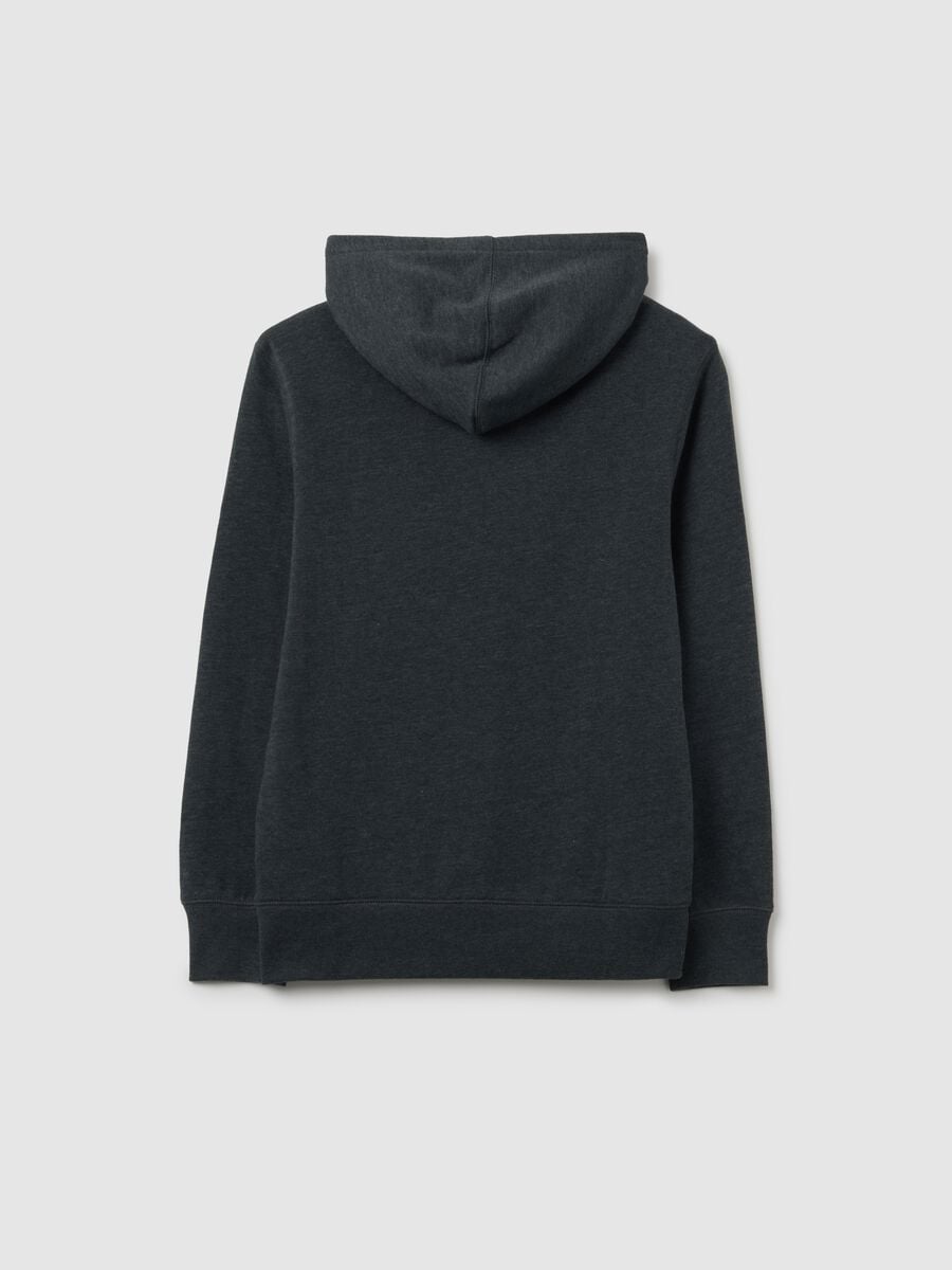 Full-zip in felpa con ricamo logo Bambino_2