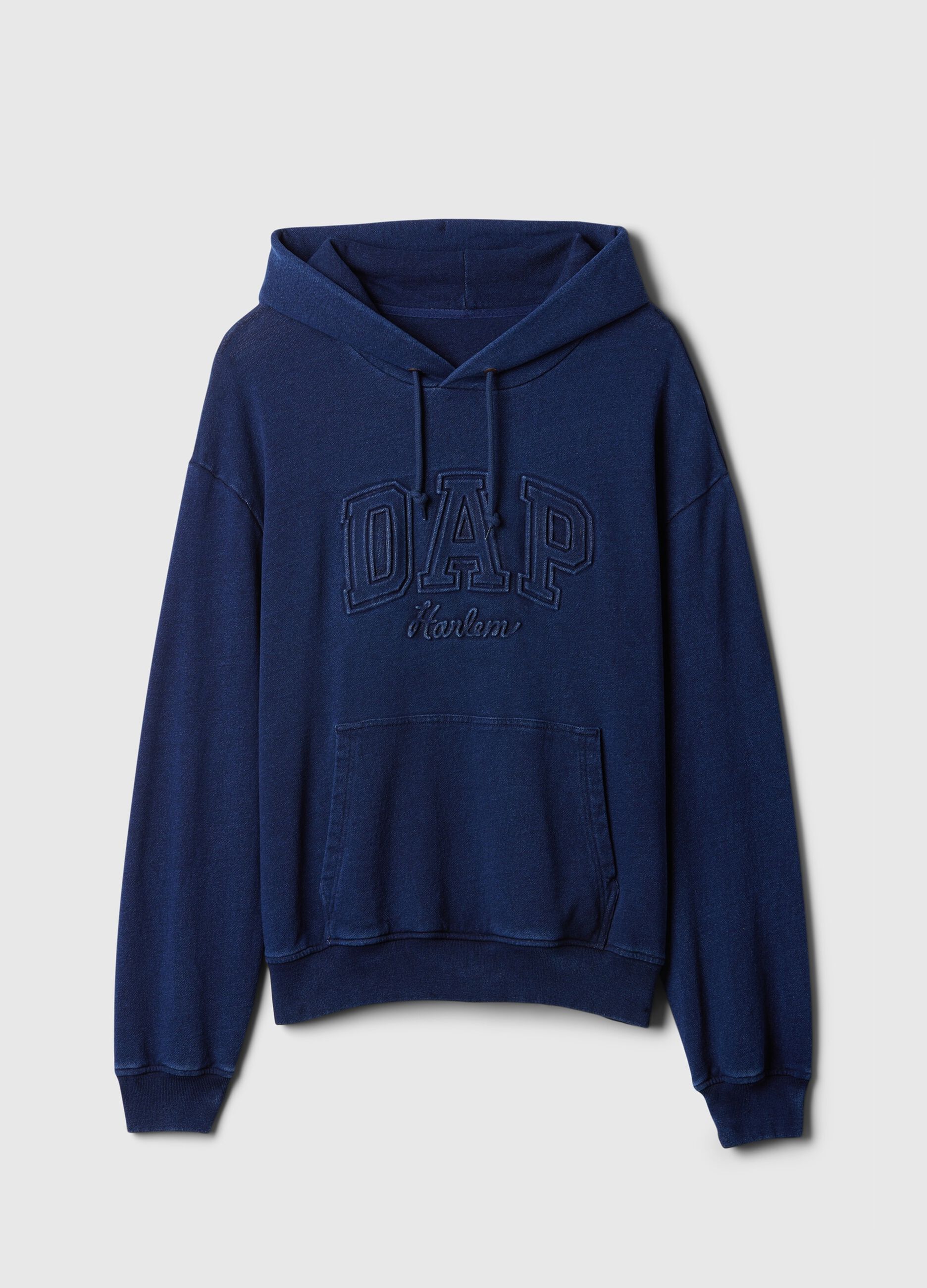 DAP x GAP Felpa in denim con cappuccio e logo_4