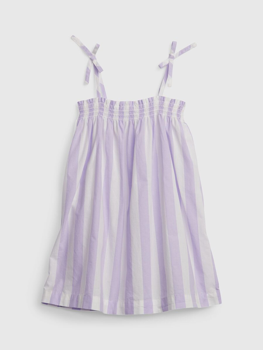 Short dress in printed cotton Newborn Boy_0