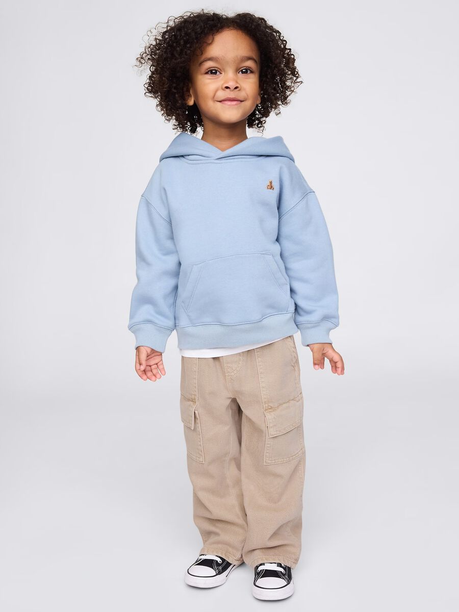 Beige denim trousers for boys Baby Boy_0