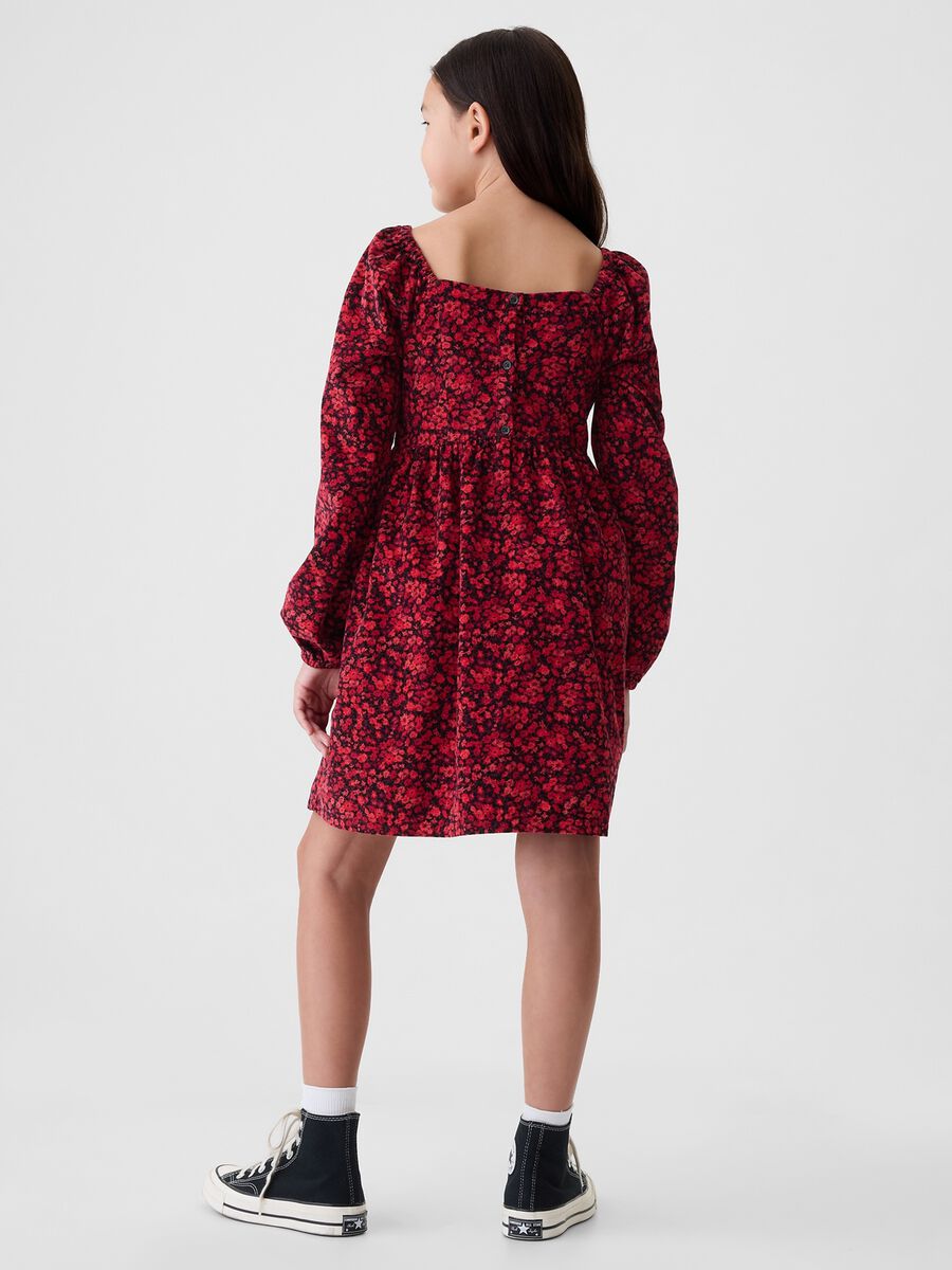 Vestito in cotone con maniche a sbuffo Bambina_1