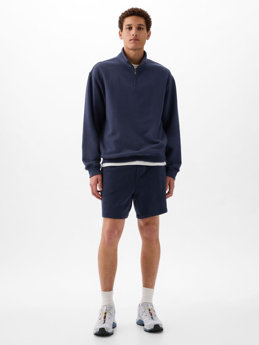 Bermuda jogger in felpa con coulisse Uomo_0