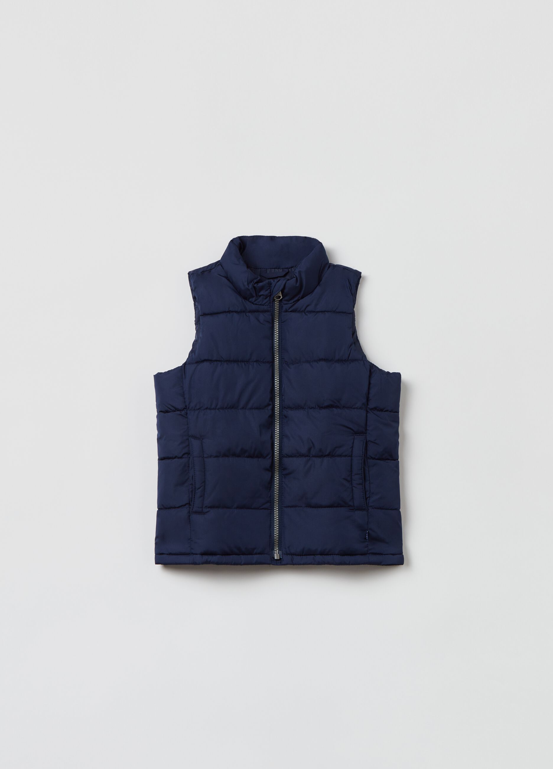 Quilted full-zip gilet