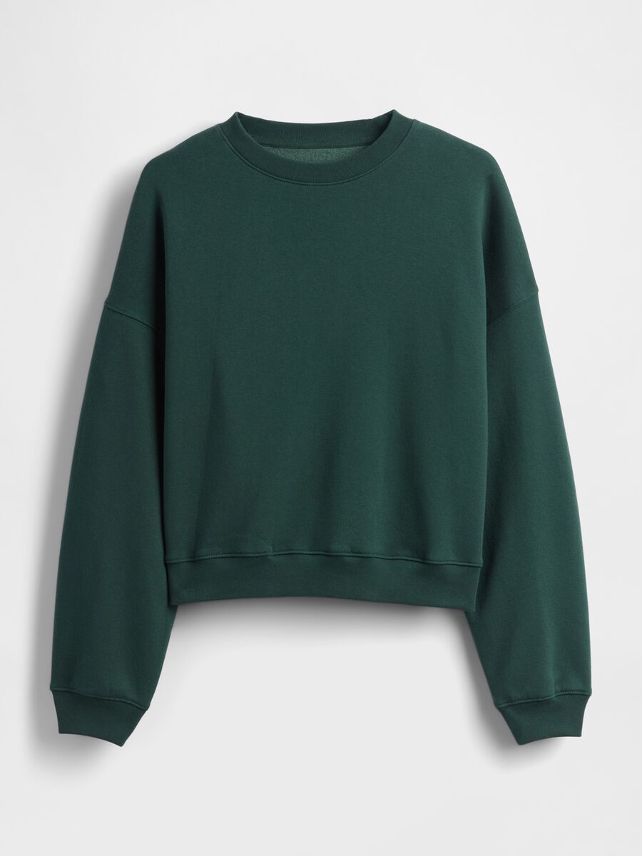 Green Crewneck Sweatshirt Woman_3