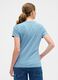 T-shirt azzurra a maniche corte in cotone_2