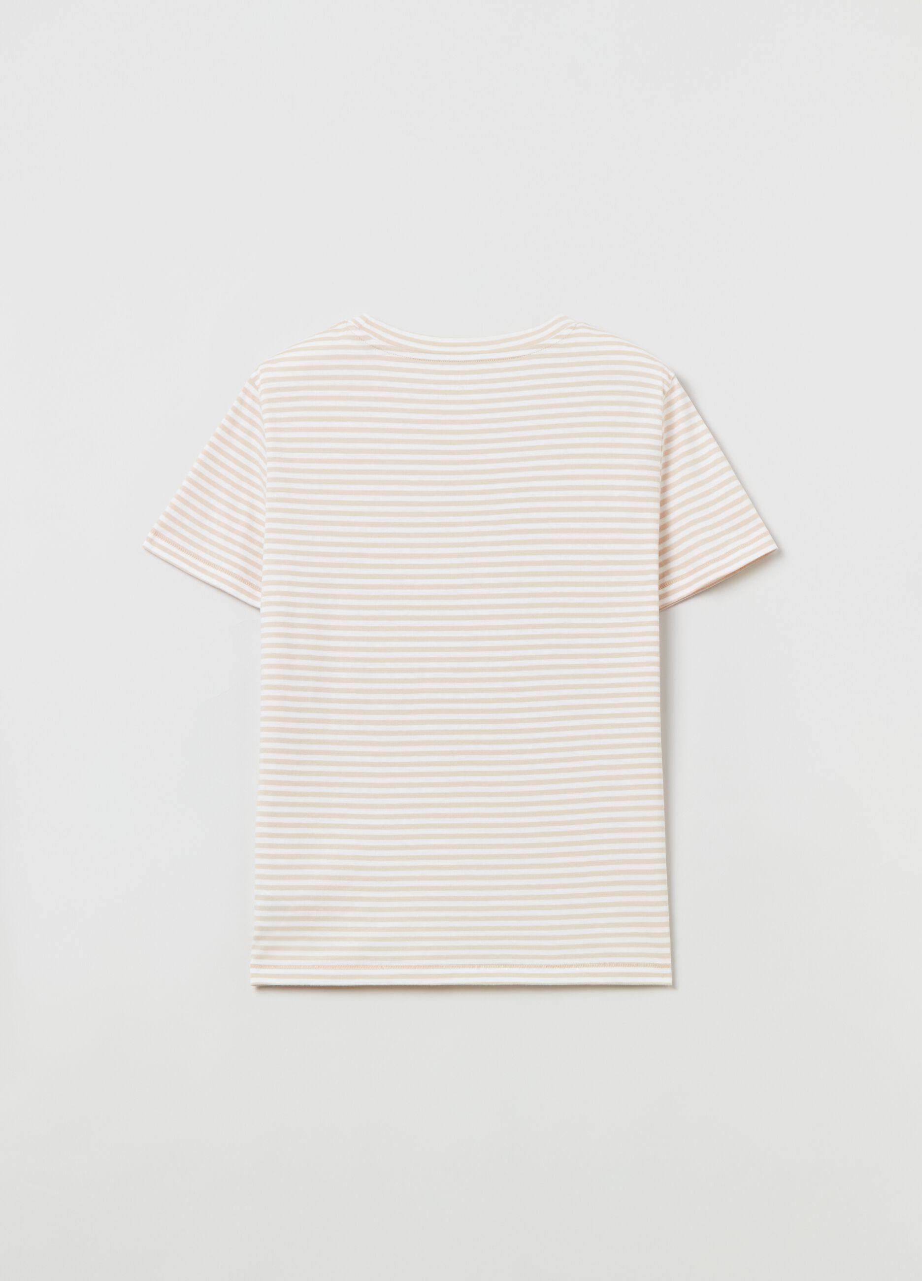 Slub cotton T-shirt with logo print_1