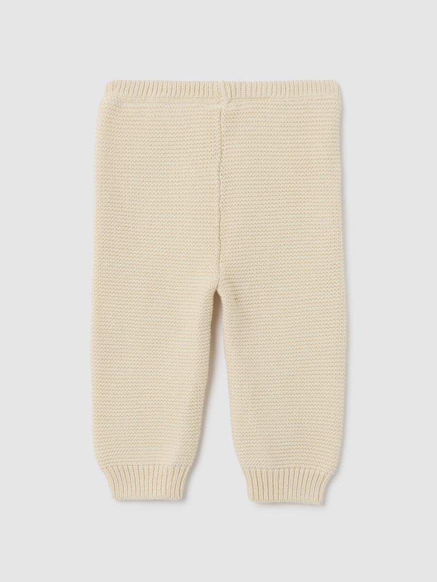 Pantaloni in cotone tricot Neonato_1