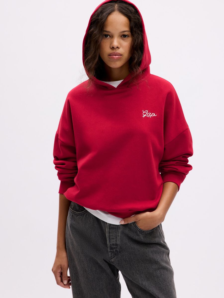 Oversize hoodie with logo Woman_0