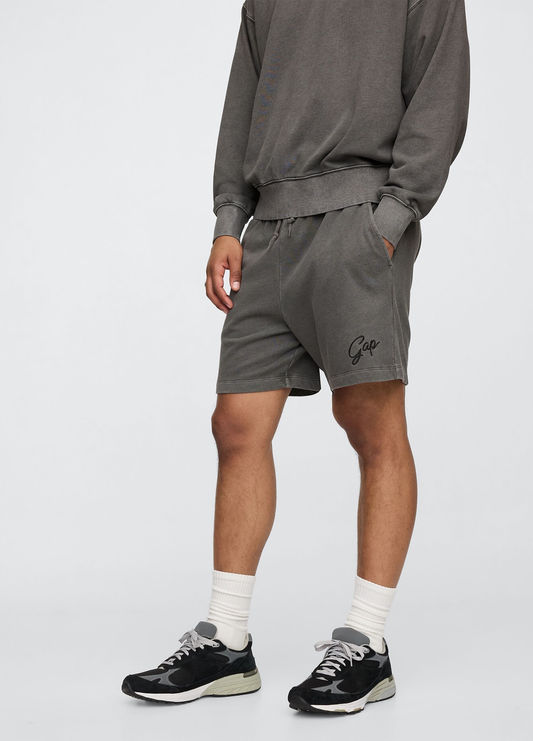 Shorts grigi Gap in misto cotone_1