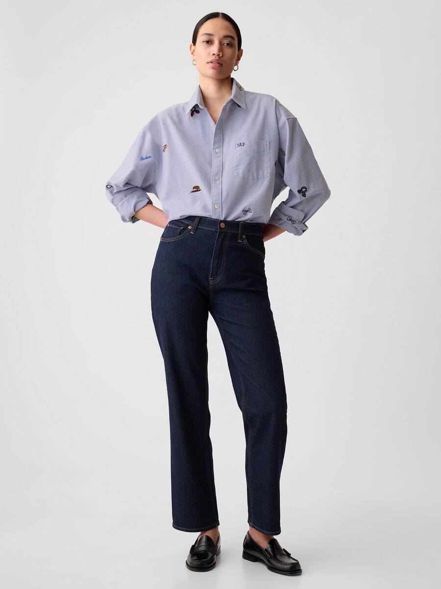 DAP x GAP Camicia ricamata in cotone oxford Unisex_0