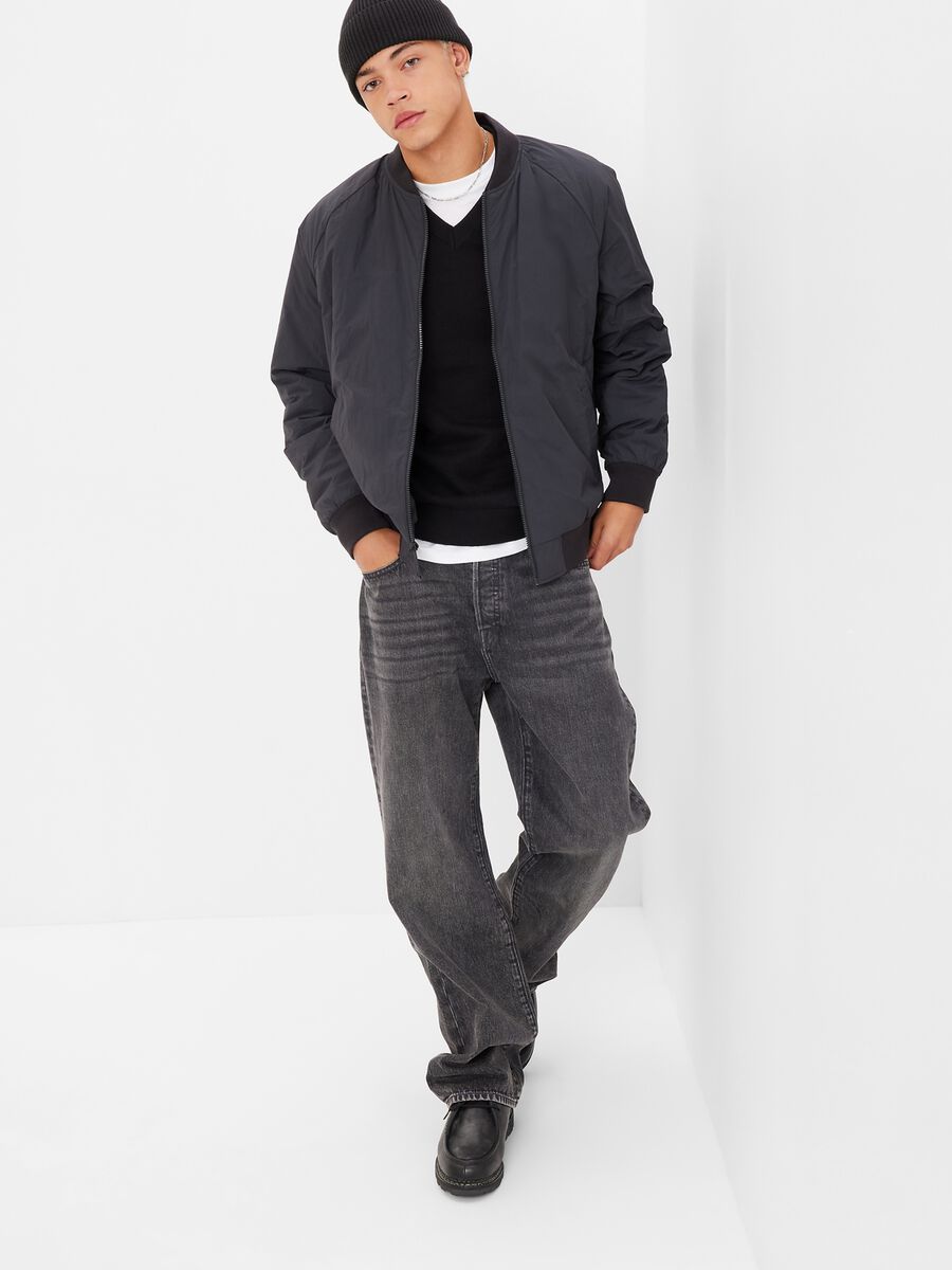 Loose-fit mid-rise jeans Man_0