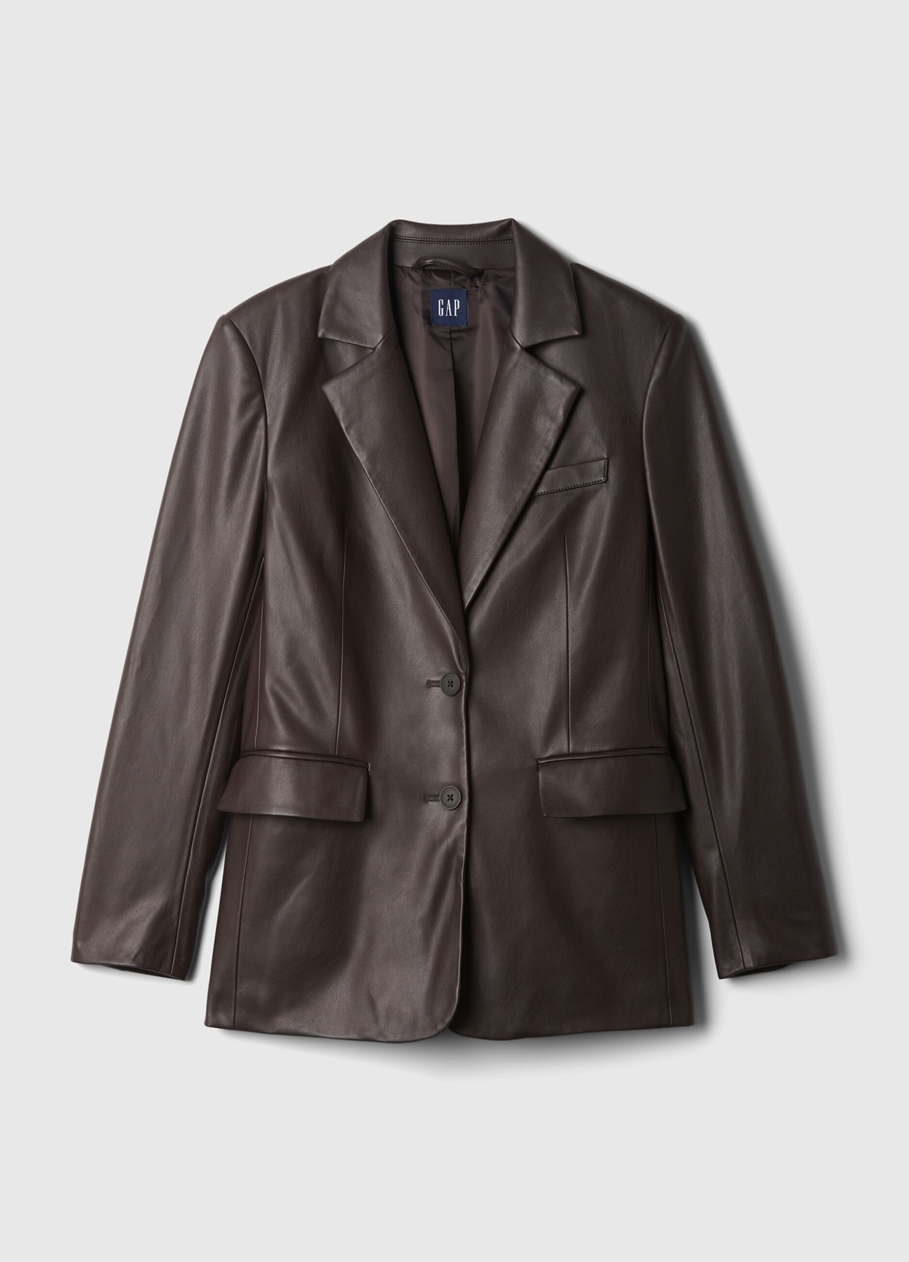 Blazer monopetto effetto lucido_4