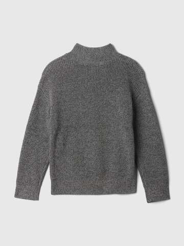 Pullover mock neck con mezza zip_1