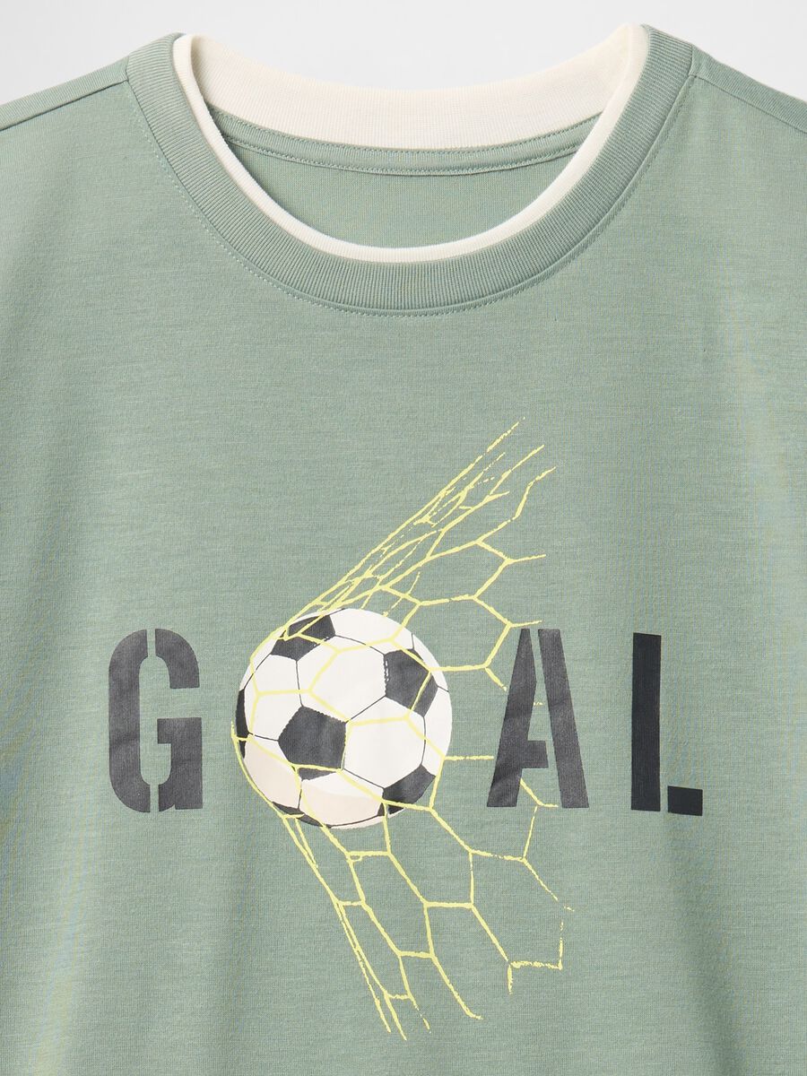 Green kids' pyjamas with football theme Boy_2