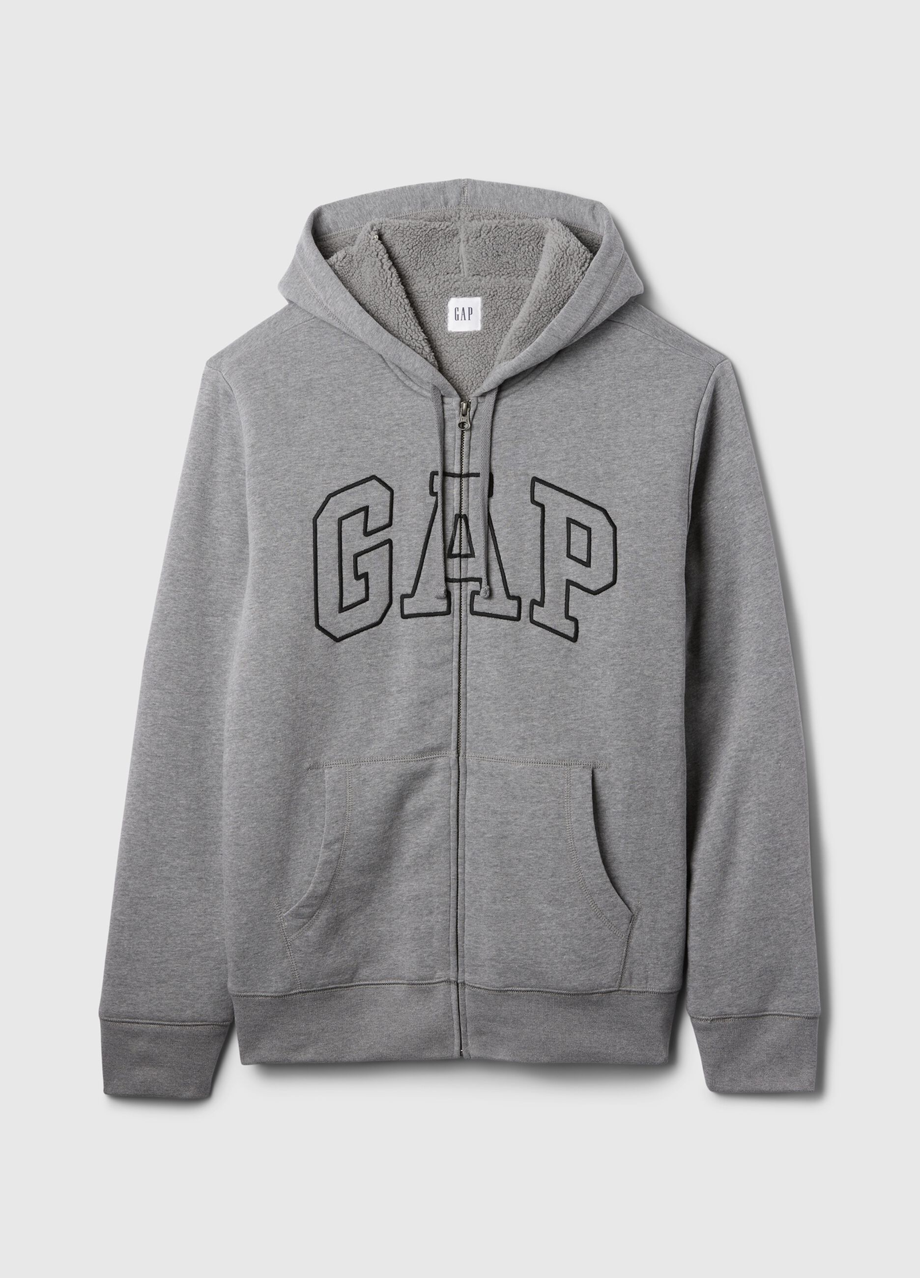 Felpa con cappuccio ricamo logo_3