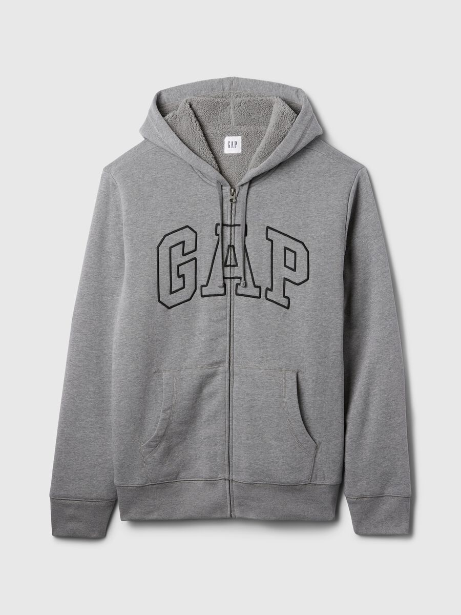 Felpa con cappuccio ricamo logo Uomo_3