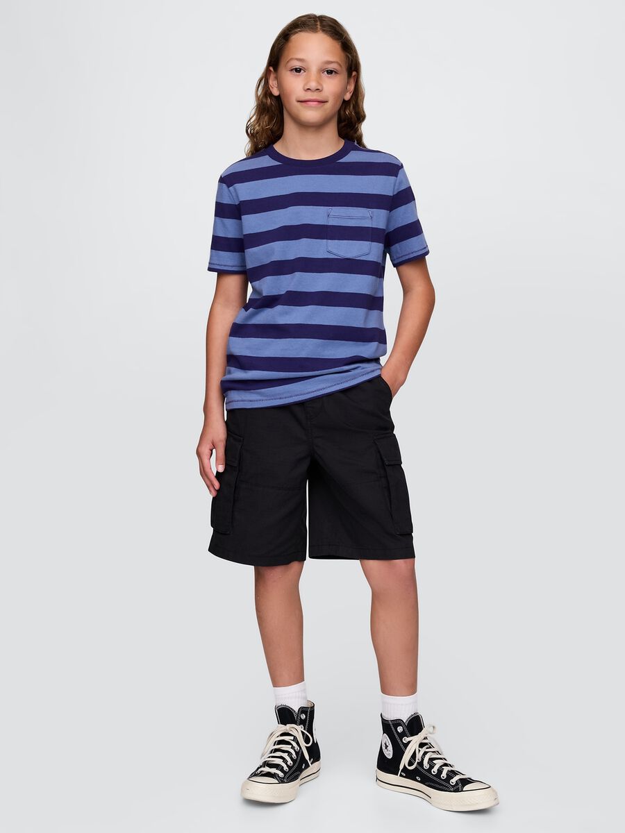 Bermuda cargo nero per bambino Bambino_0