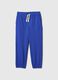 Fleece joggers with drawstring and elasticated edging_0