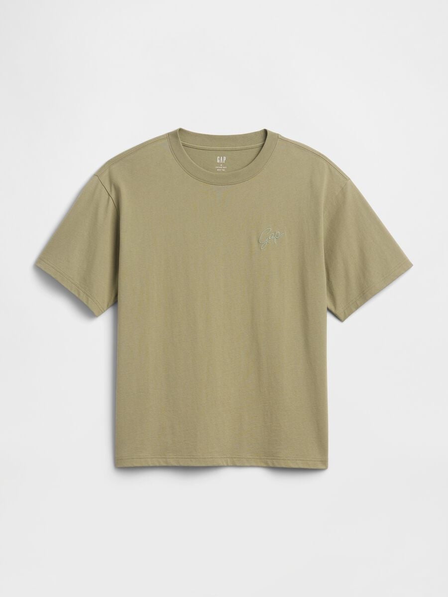 T-shirt a maniche corte in cotone con logo GAP Uomo_3