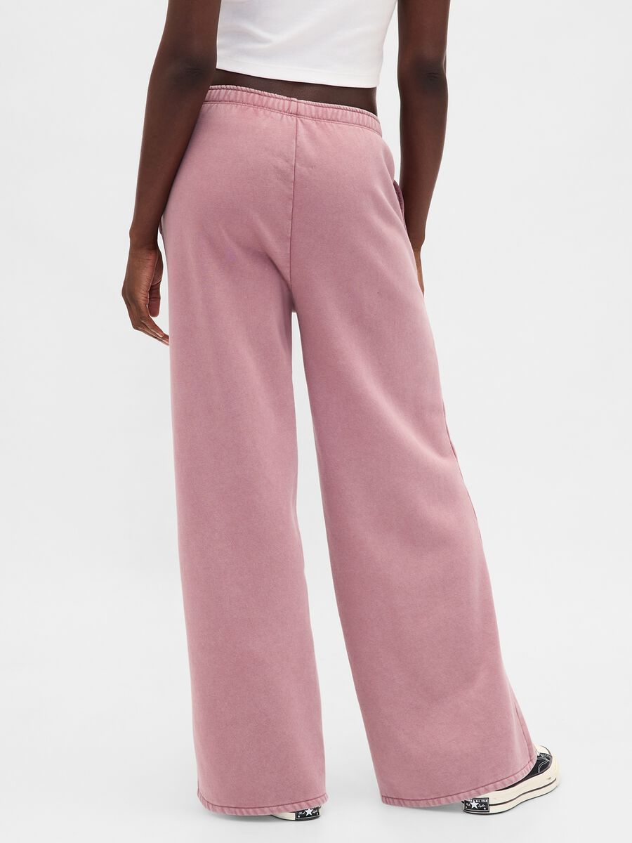 Pantaloni rosa da donna in misto cotone e poliestere Donna_2