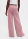 Pantaloni rosa da donna in misto cotone e poliestere_2