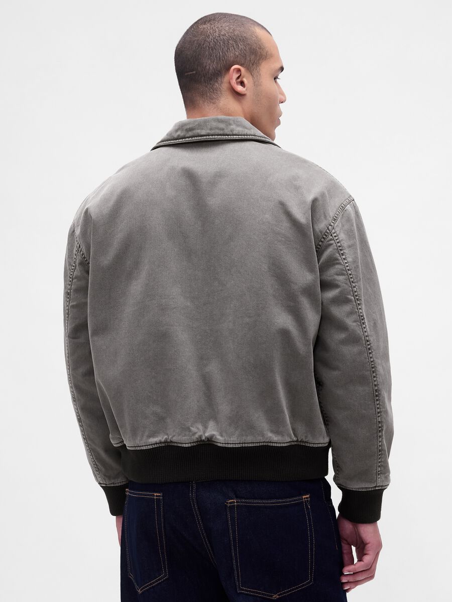 Grey Cotton Jacket Man_1