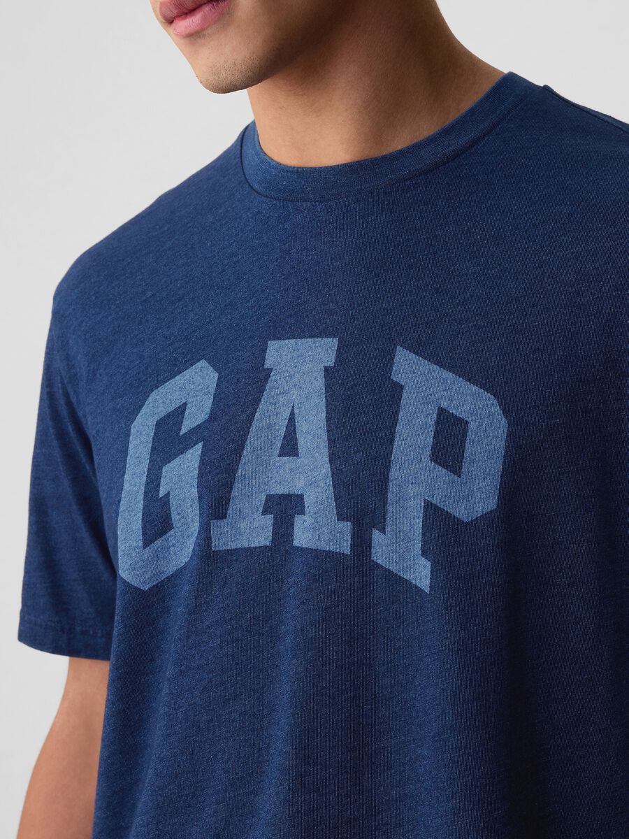 T-shirt relaxed fit con stampa logo Uomo_1