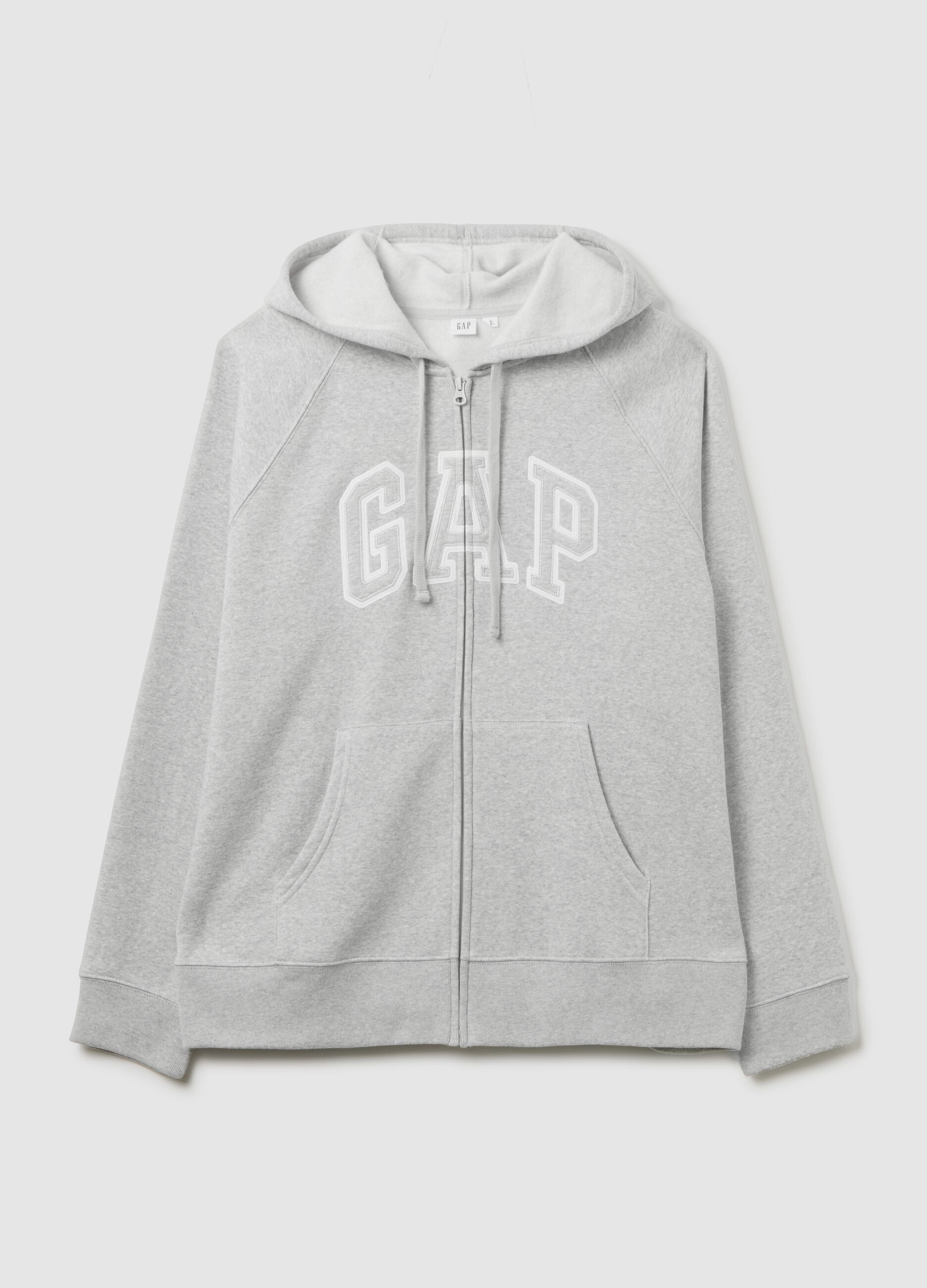 Full-zip con cappuccio ricamo logo_1