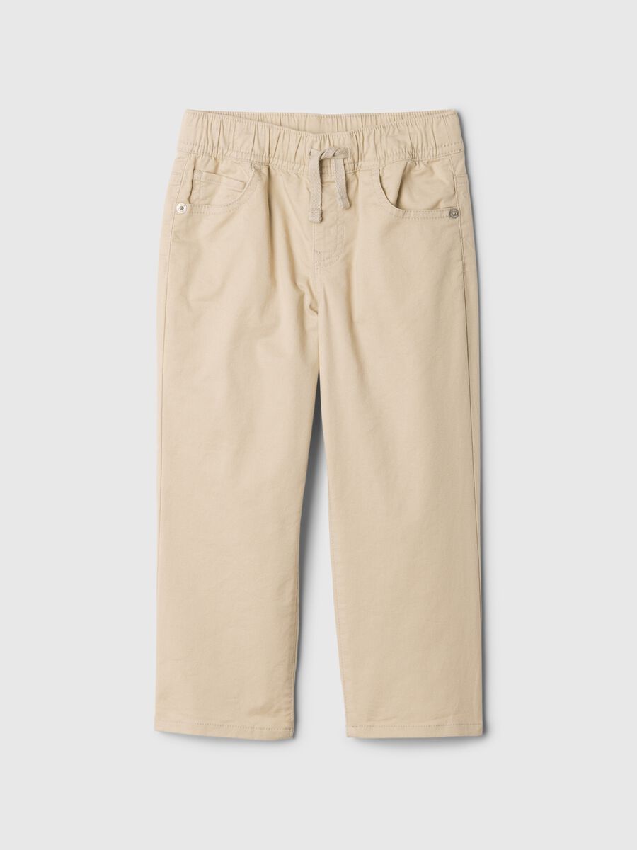 Pantaloni chino con coulisse Bimbo_0